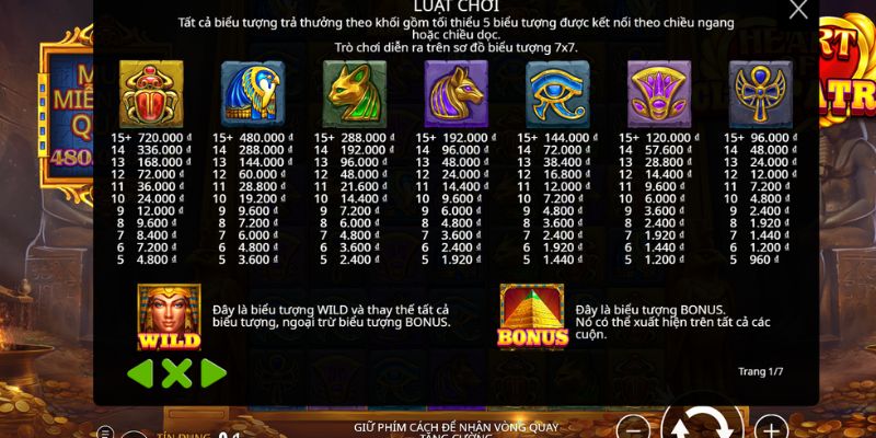 Bí Mật Cleopatra nổi bật với chủ đề Ai Cập cổ đại, cơ chế chơi thiên về nhịp quay và quản lý vốn thay vì ăn nhanh.