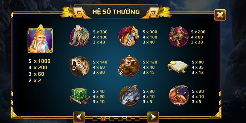 Game nổ hũ Sơn Tinh Thủy Tinh