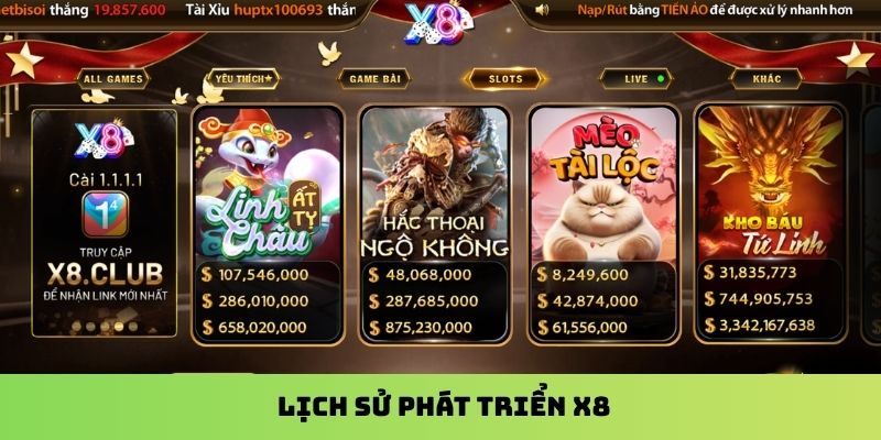 Lịch sử phát triển X8